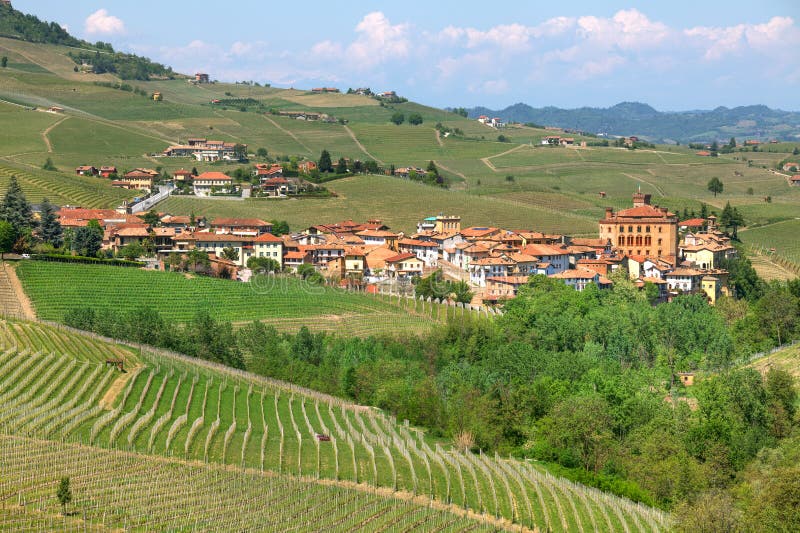Town Of Barolo  Among Hills Piedmont  Italy  Stock Image 