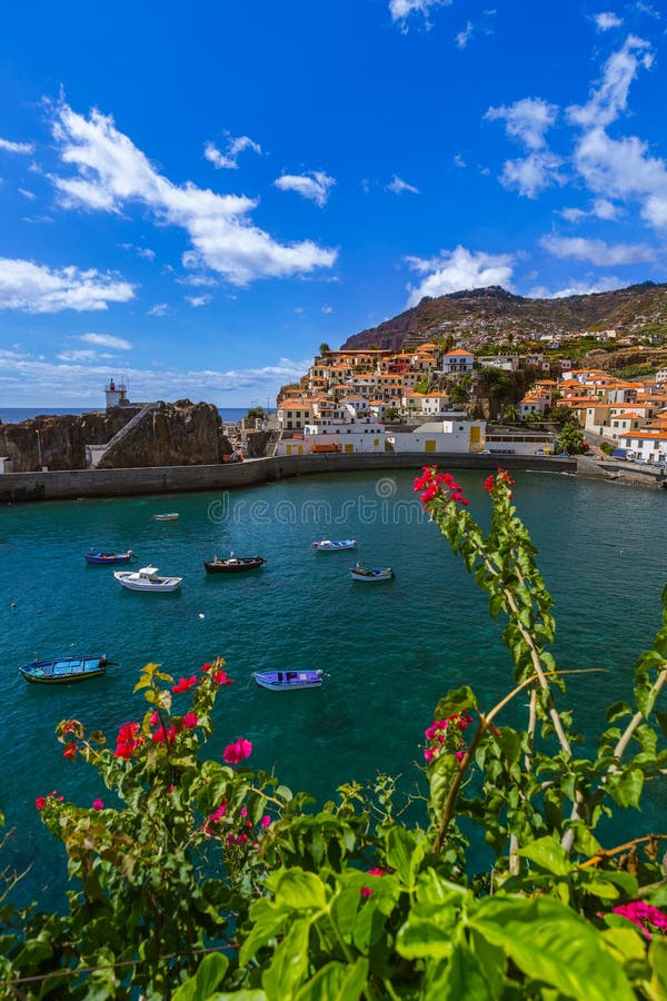 Town Camara de Lobos - Madeira Portugal. Town Camara de Lobos in Madeira Portugal - travel background royalty free stock photos Town Camara de Lobos - Madeira Portugal. Town Camara de Lobos in Madeira Portugal - travel background royalty free stock photos