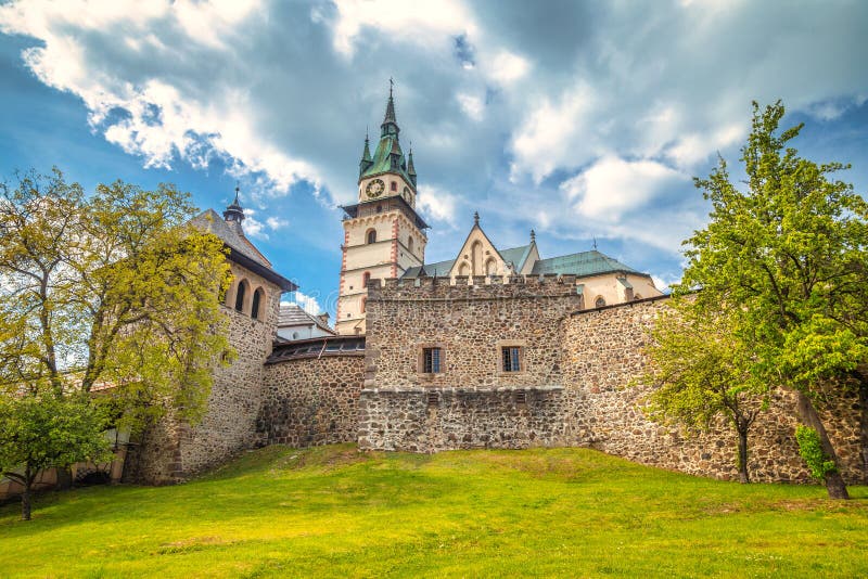 Town castle in Kremnica, important medieval mining town, Slovaki