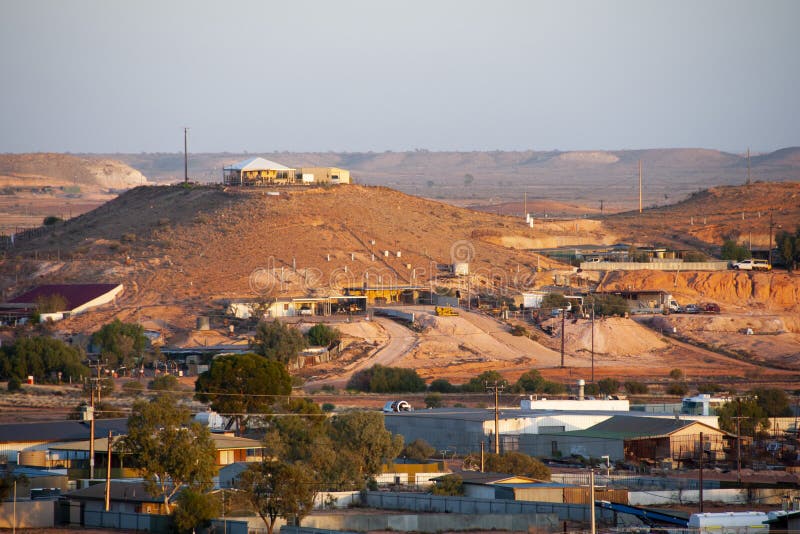 Town of Coober Pedy stock photo. Image of cave, opal 255113590