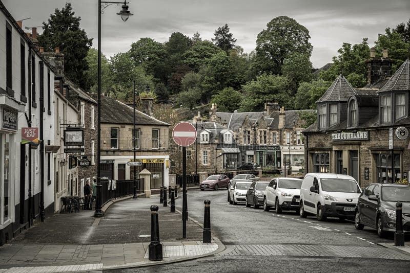 Town Dunblane, Scotland editorial stock image. Image of europe 133375034