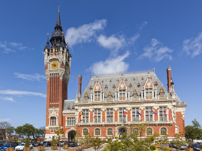 Town Hall of Calais, France Stock Image - Image of building, hall ...
