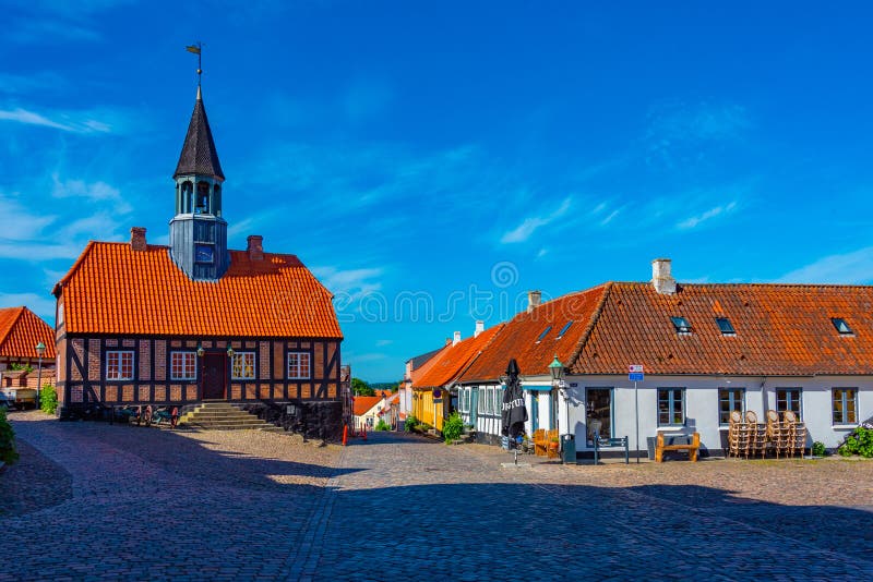 Town Hall in Danish Town Ebeltoft Stock Photo Image of danish