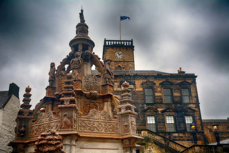 The Town Hall, Linlithgow, Scotland Editorial Stock Image Image of road, legend 96716839