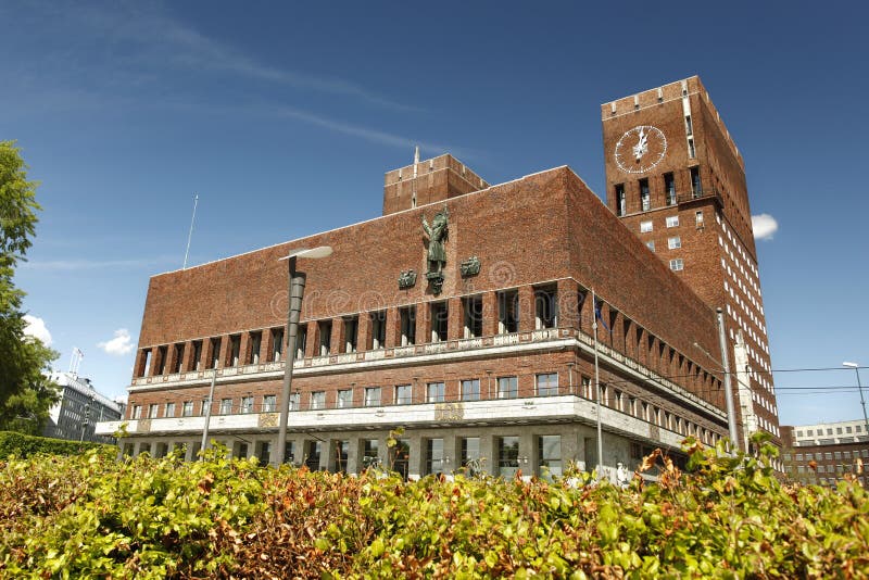 Town Hall, Oslo, Norway stock photo. Image of scandinavian 19649428