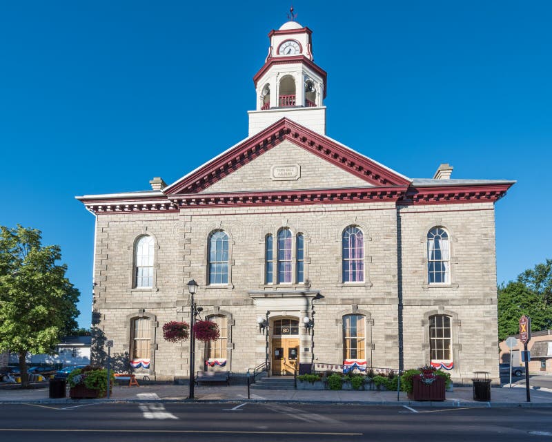 Town Hall in Perth stock image. Image of canada, stone 82237287