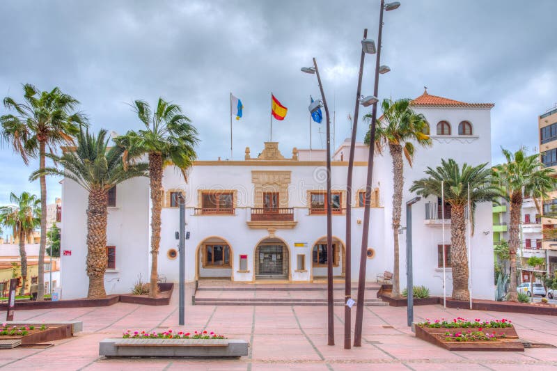 Town hall at Puerto del Rosario, Fuerteventura, Canary islands, Spain
