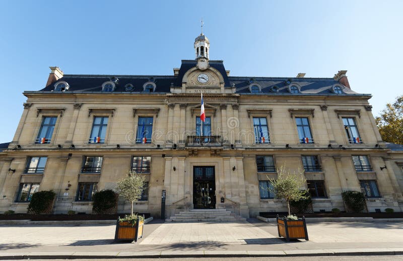 The Town Hall of Saint Ouen. it is Located in the Northern Suburbs of ...