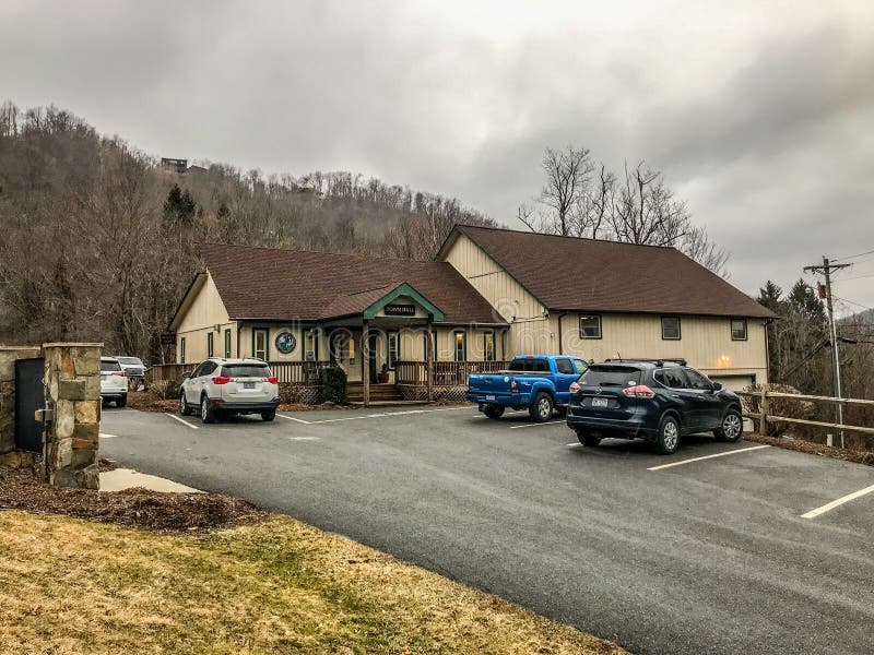 Town Hall of Seven Devils, North Carolina Redactionele Stock Afbeelding