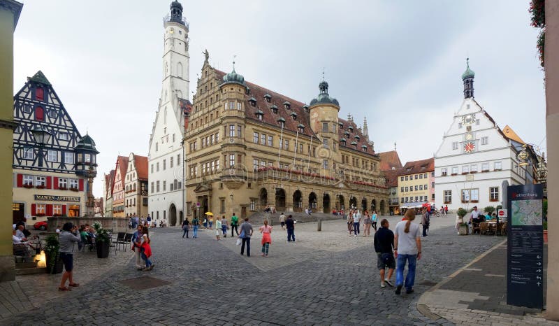 Town Hall and Market Square in Rothenburg