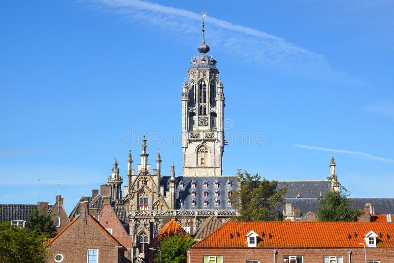 Breda stock image. Image of cobbles, square, tower, destination 5663521
