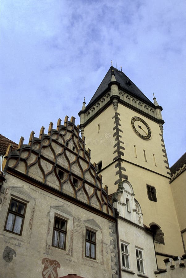 Town Hall Tabor, Czech Republic Stock Image Image of house, overview
