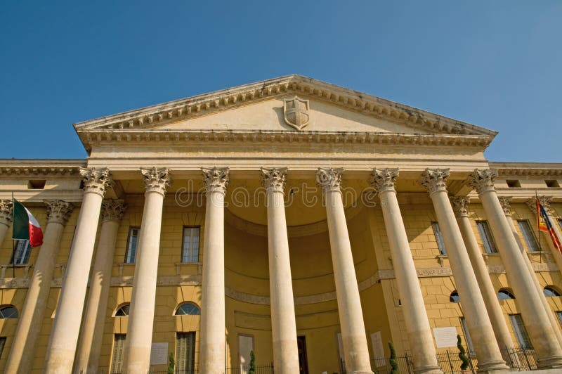 Town hall of verona stock photo. Image of europe, building 13060308