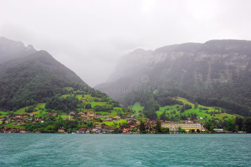 Town on hillside