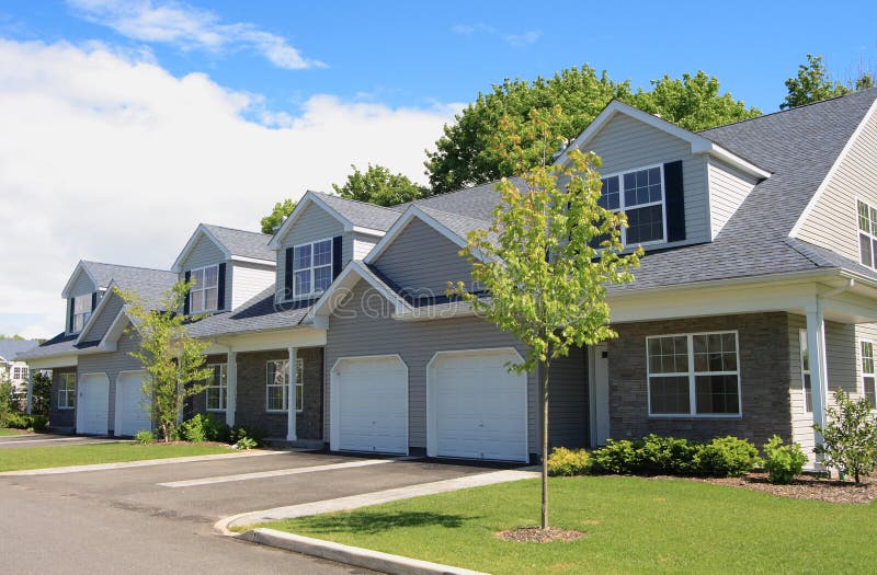 Town Houses royalty free stock image