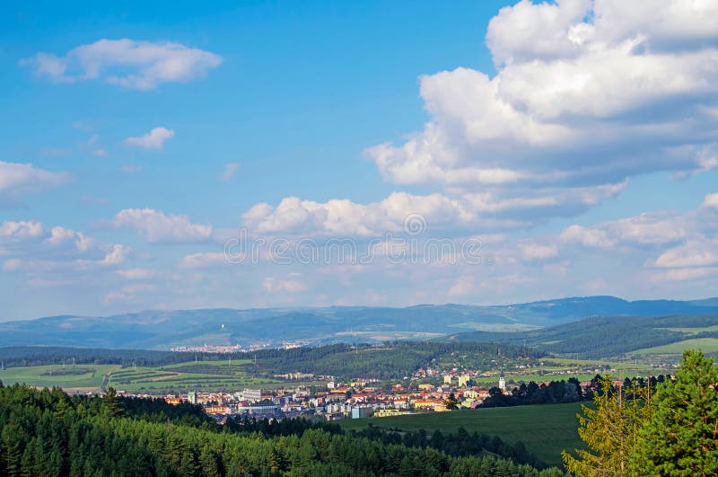 Pohľad na mesto na Slovensku