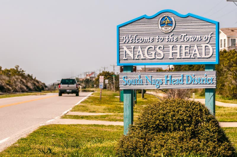 Town of Nags Head Scenes on Outer Banks Editorial Image Image of