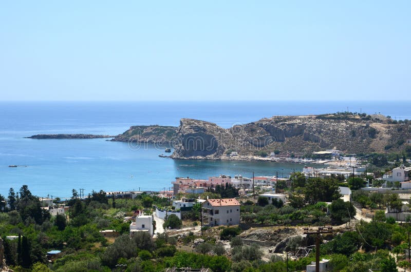 The town of Stegna in Rhodes, Greece