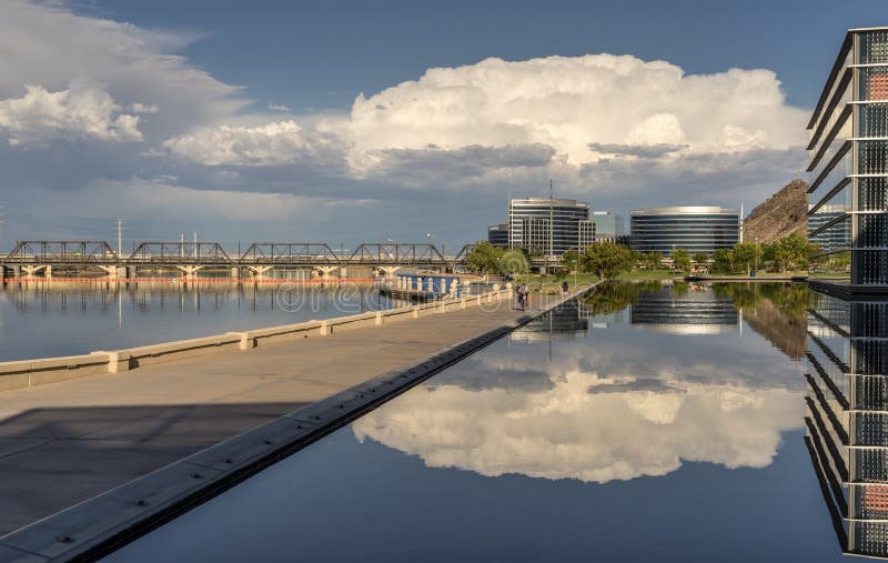 Downtown Tempe stock image. Image of parking, mixed, camelback 33509857