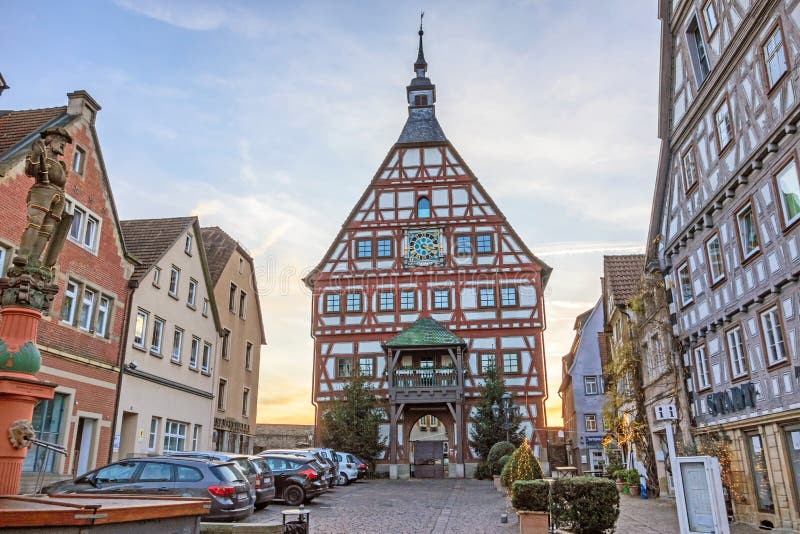 Townhall of Besigheim, Germany Editorial Stock Photo - Image of outdoors, marketplace: 72689723