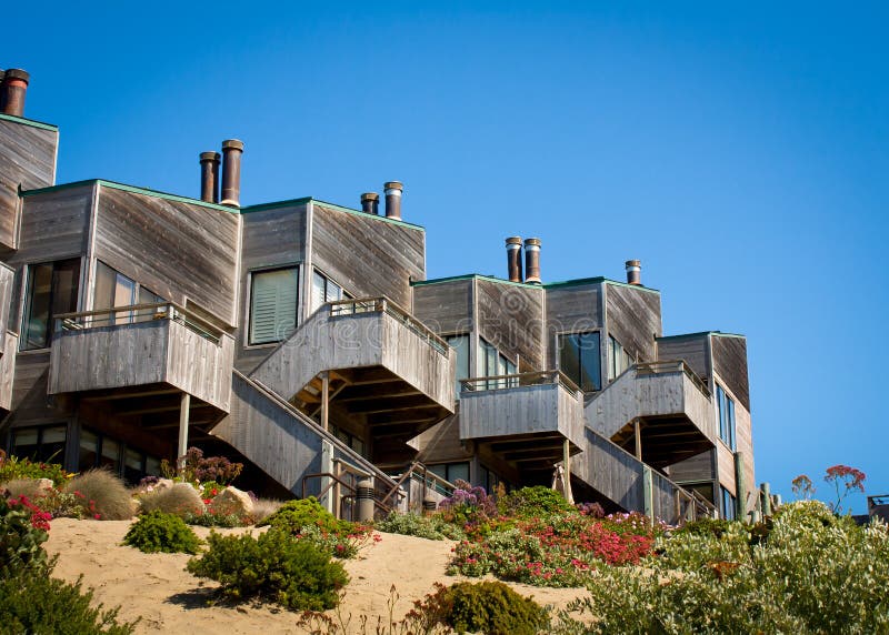 Townhomes above Dune stock photo. Image of wood, dune 26515616