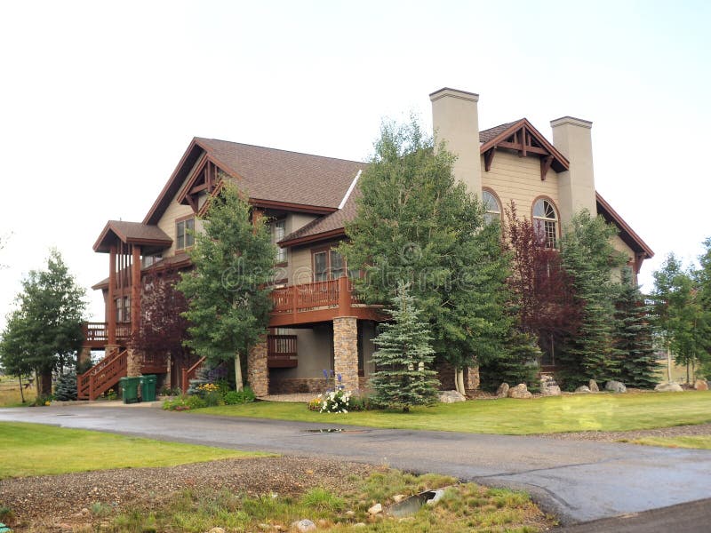 Townhomes in Colorado stock image. Image of rustic, luxurious 97958185