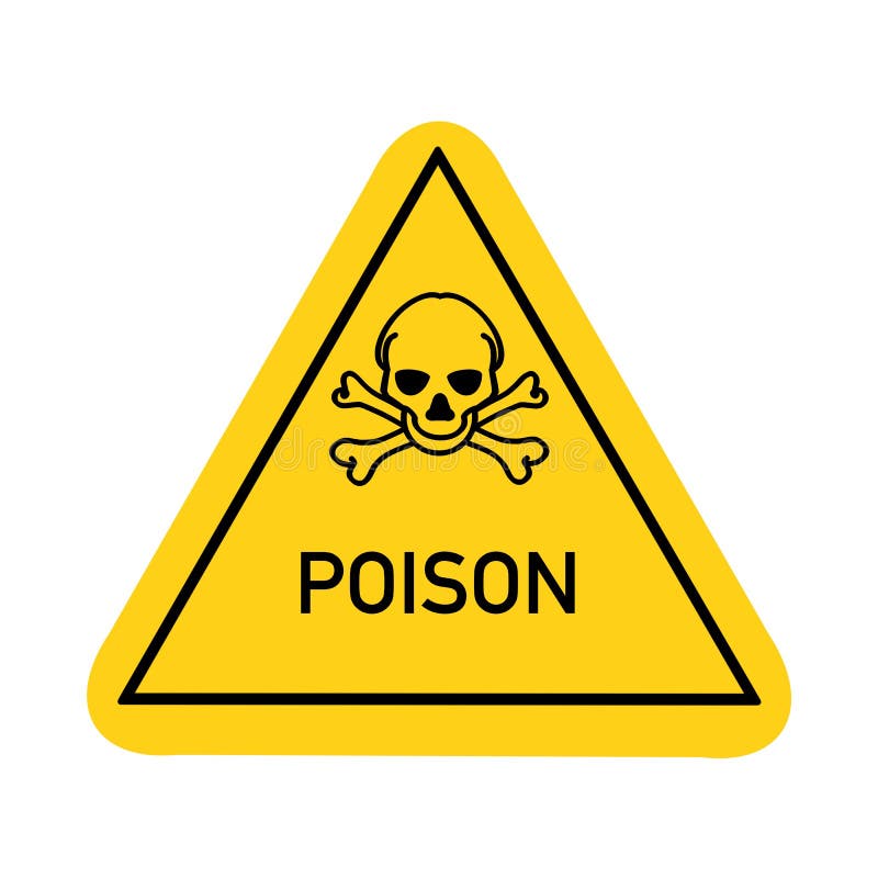 Toxic Symbol is Used To Warn of Hazards Stock Illustration ...
