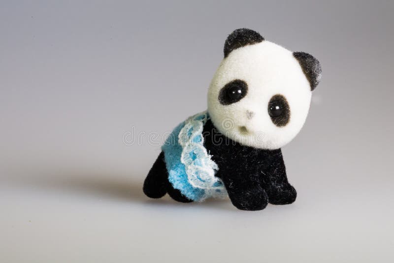 Toy baby panda stock images