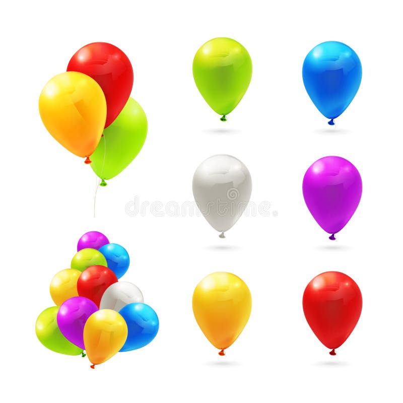 Toy balloons, set