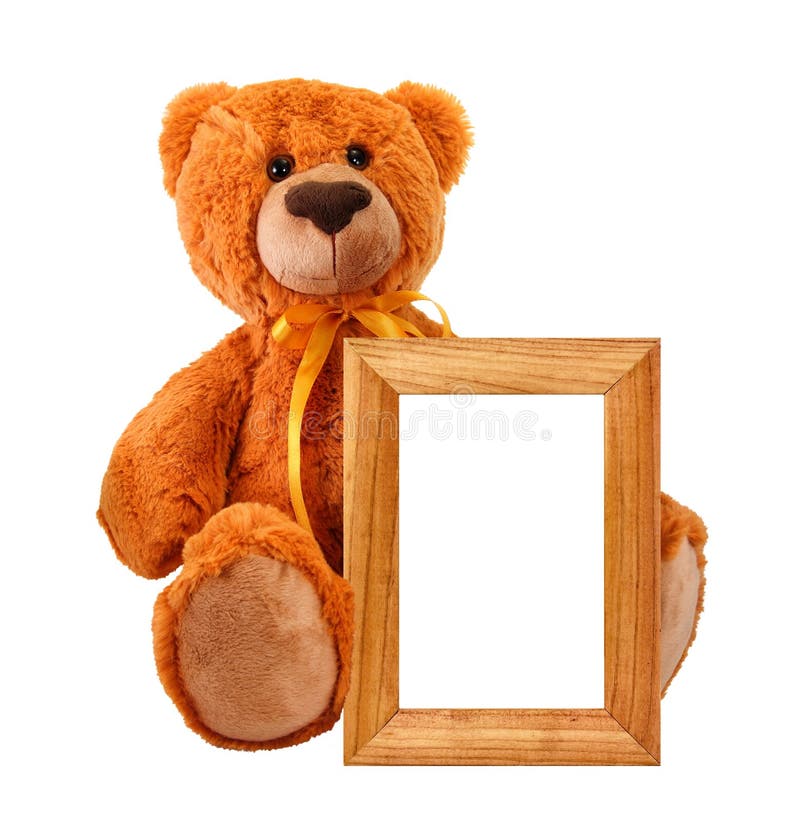 Toy bear with photo frame