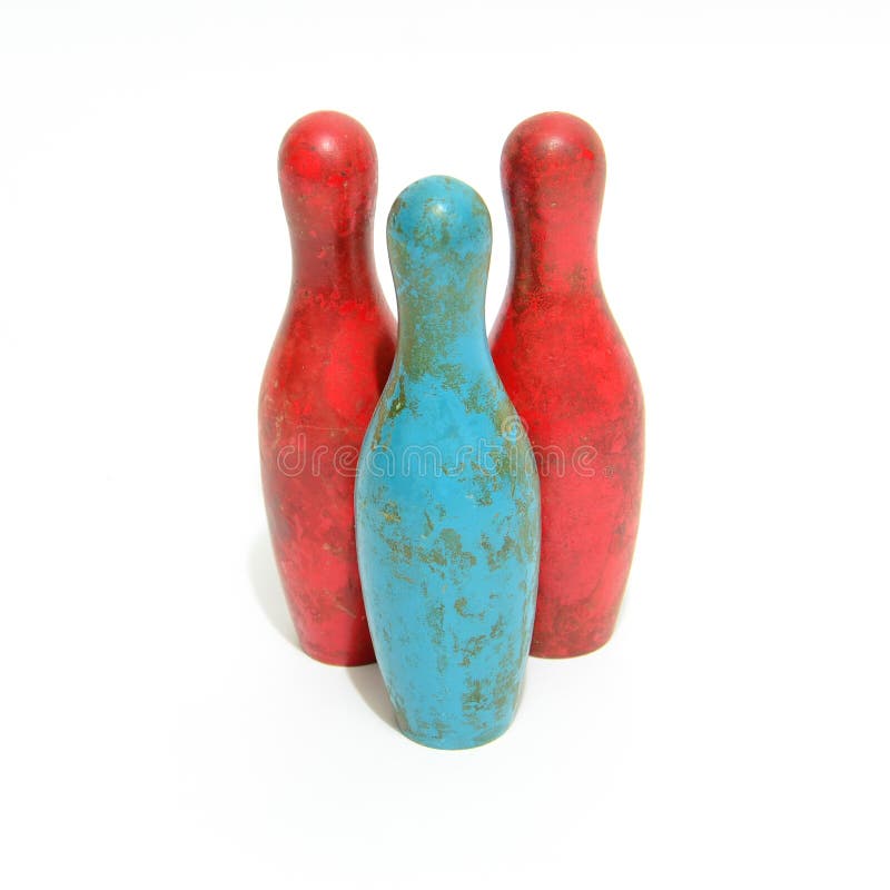 Toy Bowling pins stock image. Image of yellow, wood, bowling 25546719