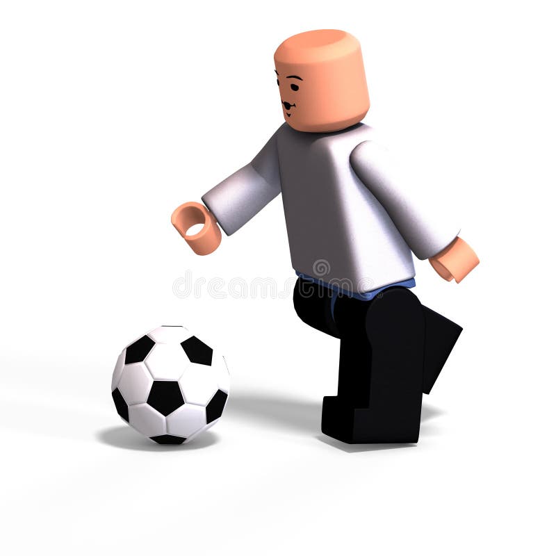 Toy Boy plays soccer