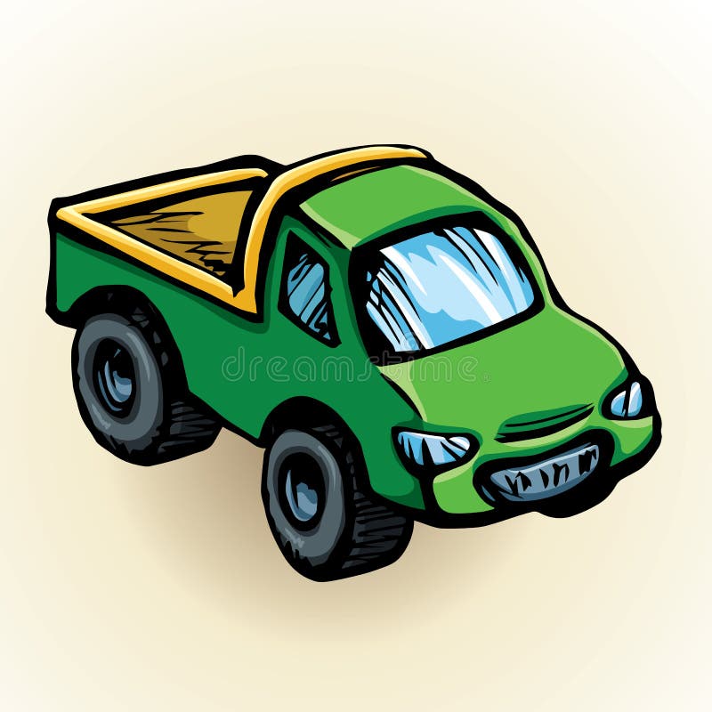 Toy car. Vector drawing stock vector. Illustration of game - 74566280
