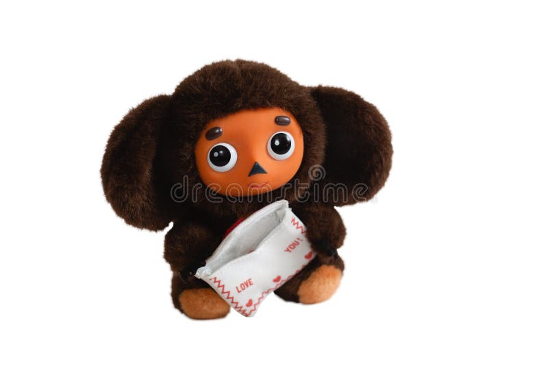 Baby Plush Toy Cheburashka With Big Ears On A Light Background Stock Photo,  Picture and Royalty Free Image. Image 16886910.