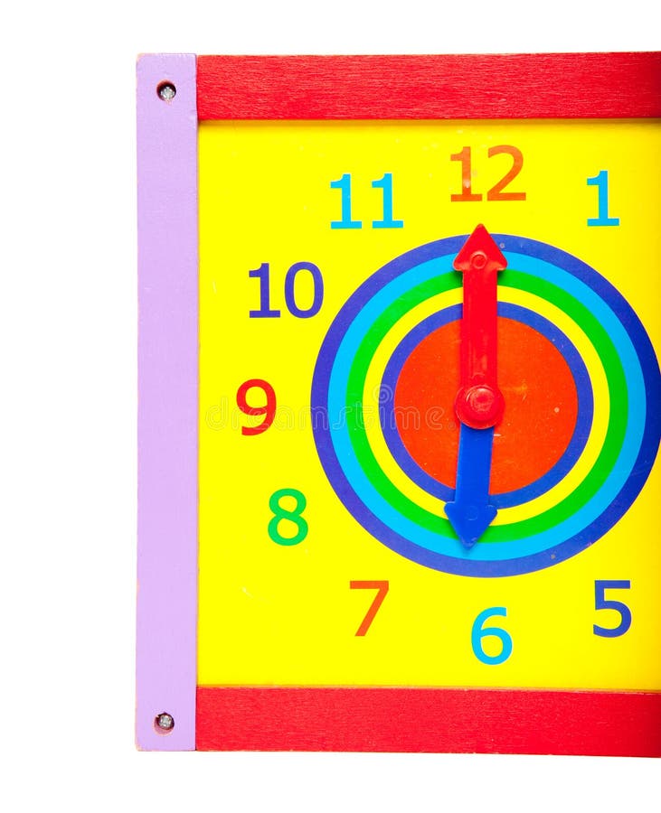 Toy clock stock photo. Image of learn, playground, minute - 41434950