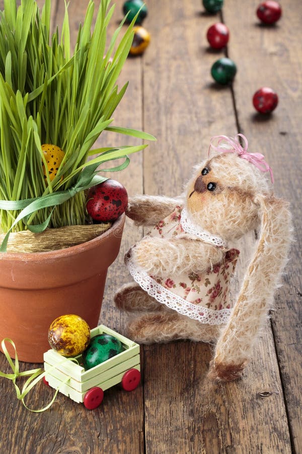Toy Easter Bunny stockfoto Toy Easter Bunny stockfoto
