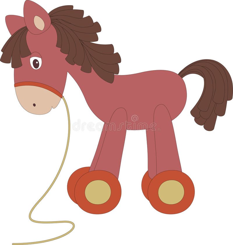 Toy horse stock vector. Illustration of decorative, baby 25845913