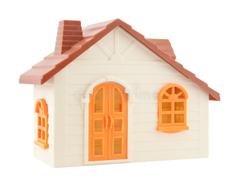 Toy house with clipping path