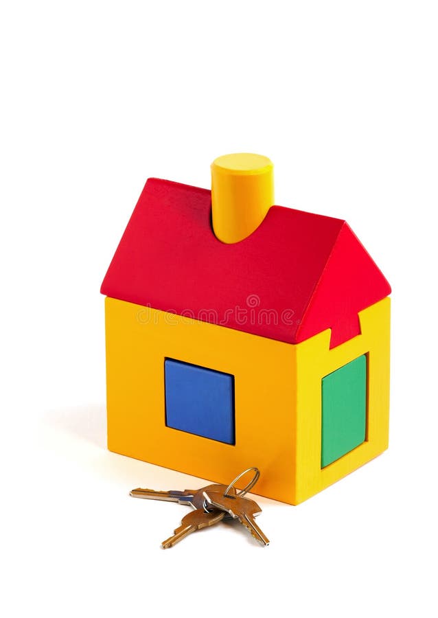 Toy house and keys