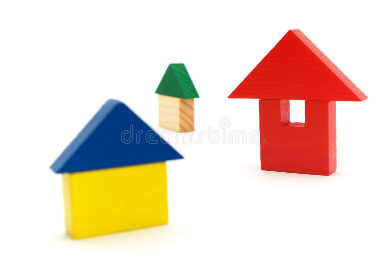 Toy houses royalty free stock image