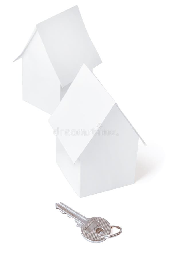 Toy Houses and Key, Isolated Stock Image Image of model, realty 117156273