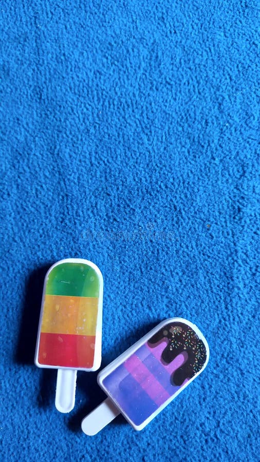 Toy Ice Cream Blue and Rainbow Stock Photo Image of rainbow, toyice 212872086