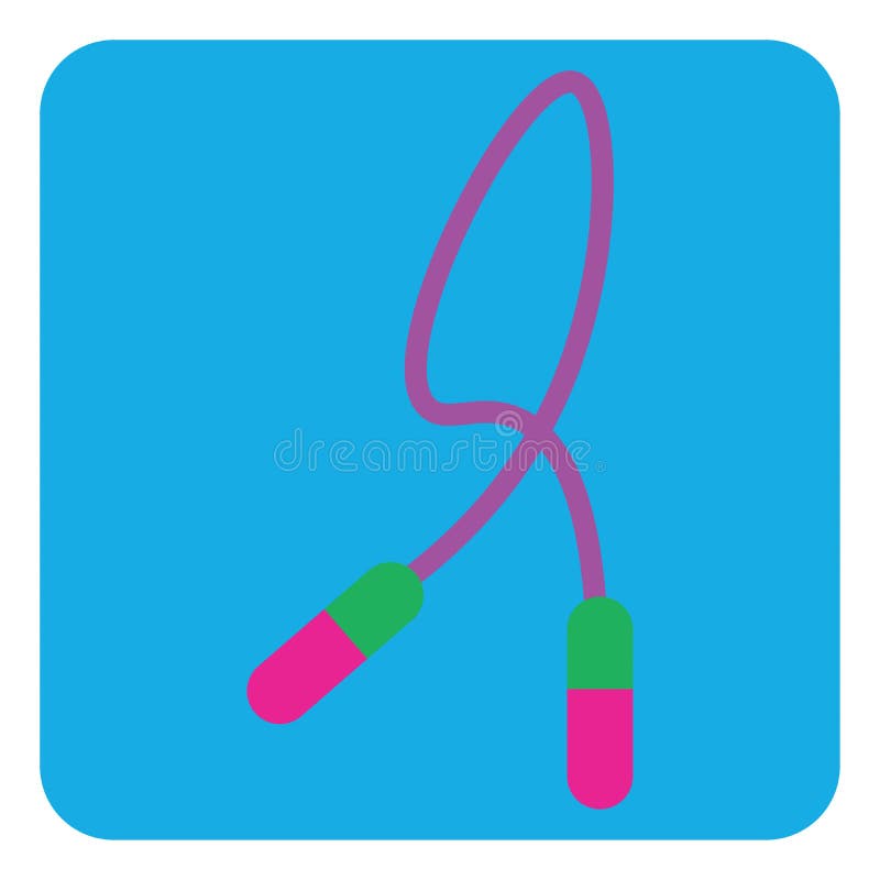 Toy jumping rope, icon stock vector. Illustration of graphic 259399213