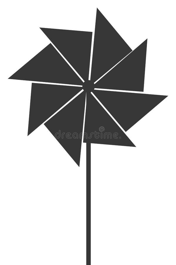 Toy pinwheel icon vector illustration
