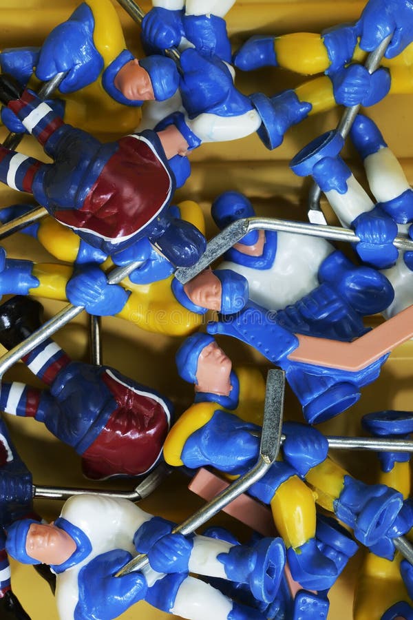 Toy Plastic Hockey Players in a Box Stock Image Image of match, hobby