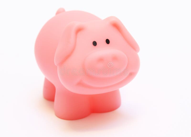 Toy plastic pig stock photo. Image of face, pink, childs 17773994