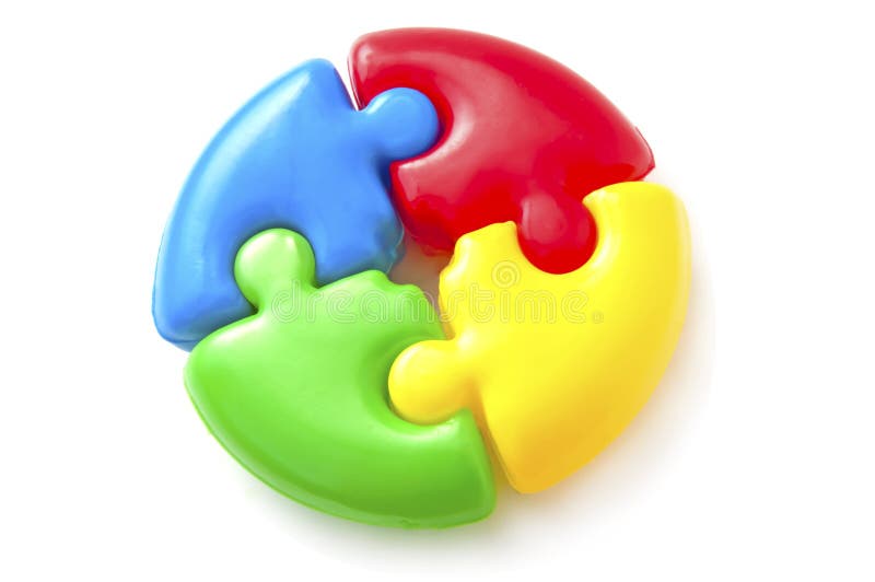 Toy puzzle stock photo