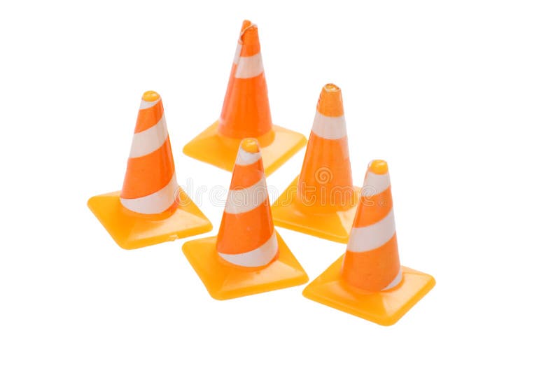 Toy Road cones stock image. Image of equipment, striped 22504577