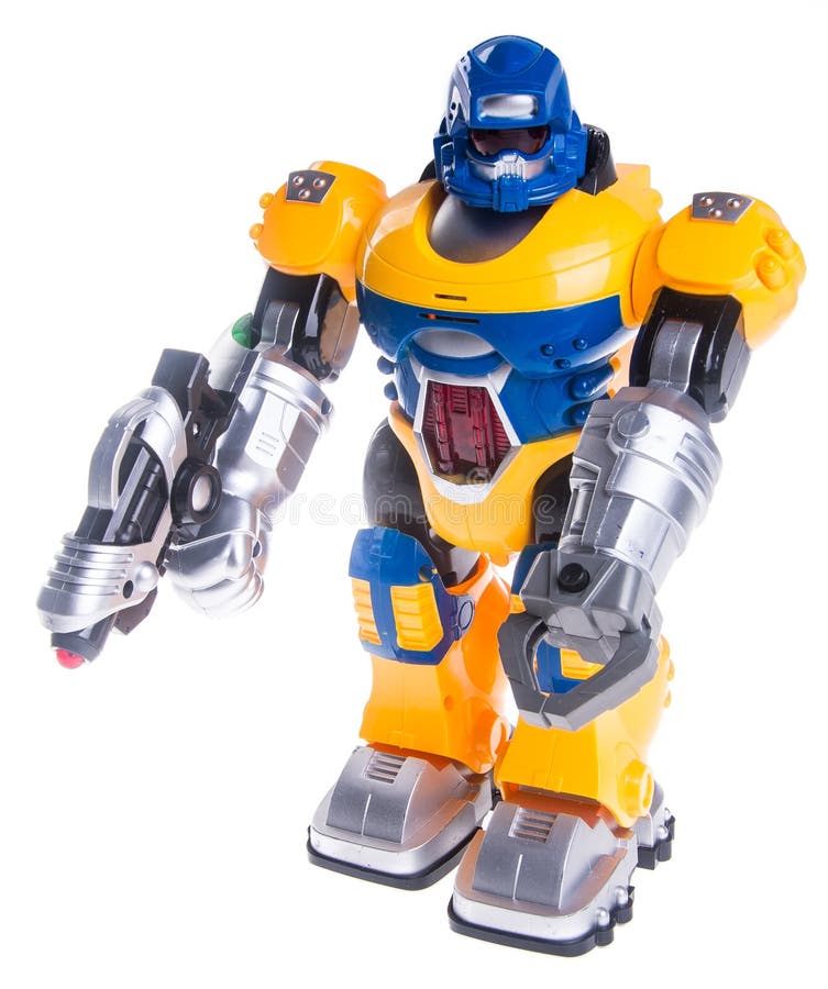 Toy robot on a background royalty free stock photography Toy robot on a background royalty free stock photography