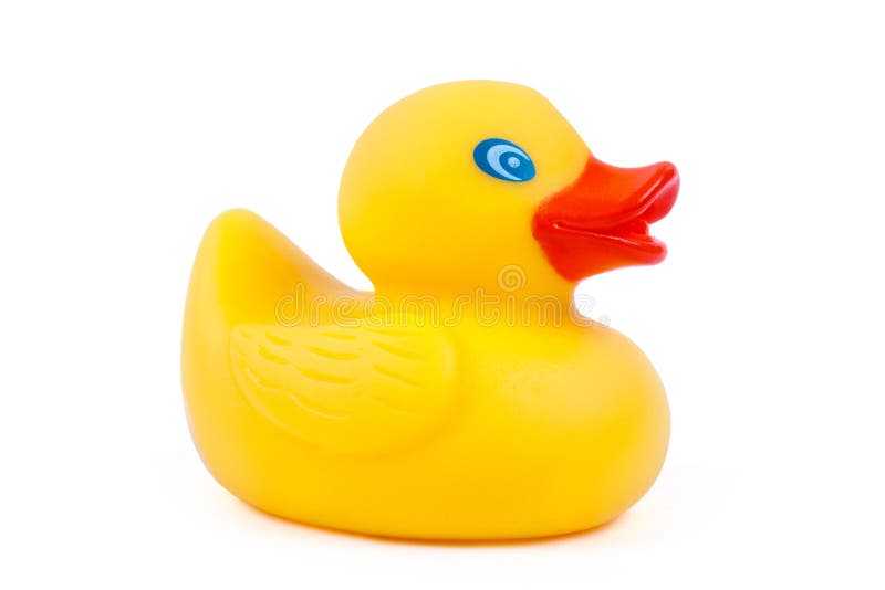 Toy rubber ducky stock photos
